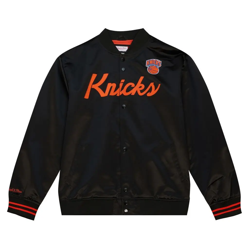 0195563482391 - Leichte Satinjacke New York Knicks Special Script