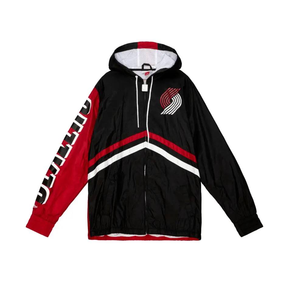 0196294141410 - Windbreaker Full Zip Portland Trail Blazers NBA Undeniable
