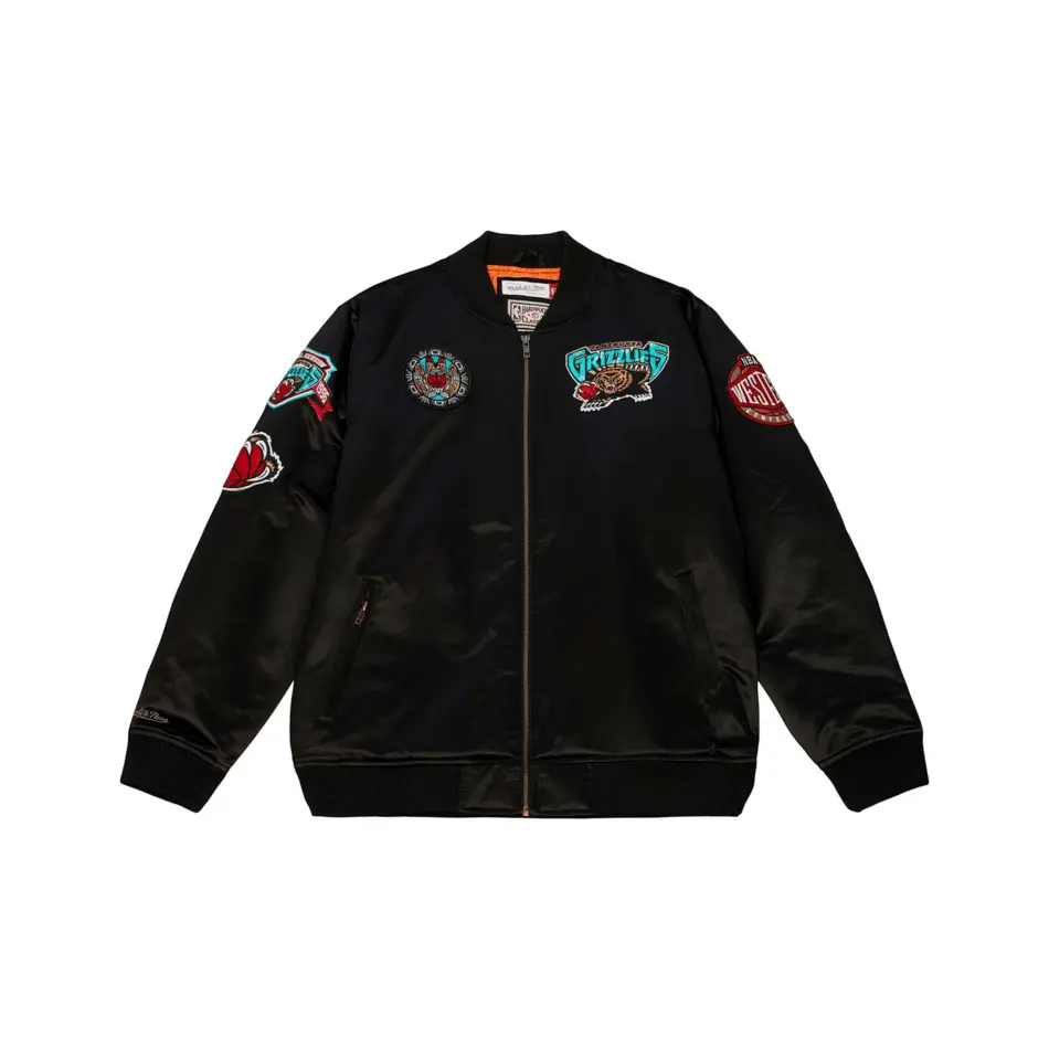 0195563607145 - Satin-Bomberjacke Flight Vancouver Grizzlies