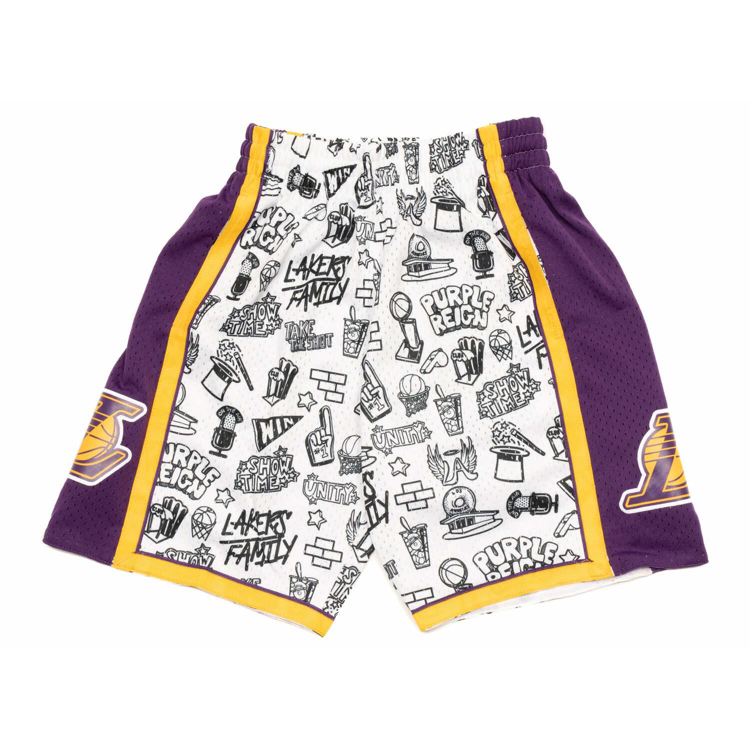 0195563882825 - Kurzarmtrikot NBA Los Angeles Lakers Doodle Swingman 2009