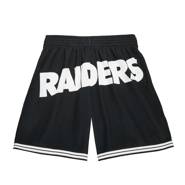 0195563142981 - Shorts Oakland Raiders NFL Big Face 30 Fashion