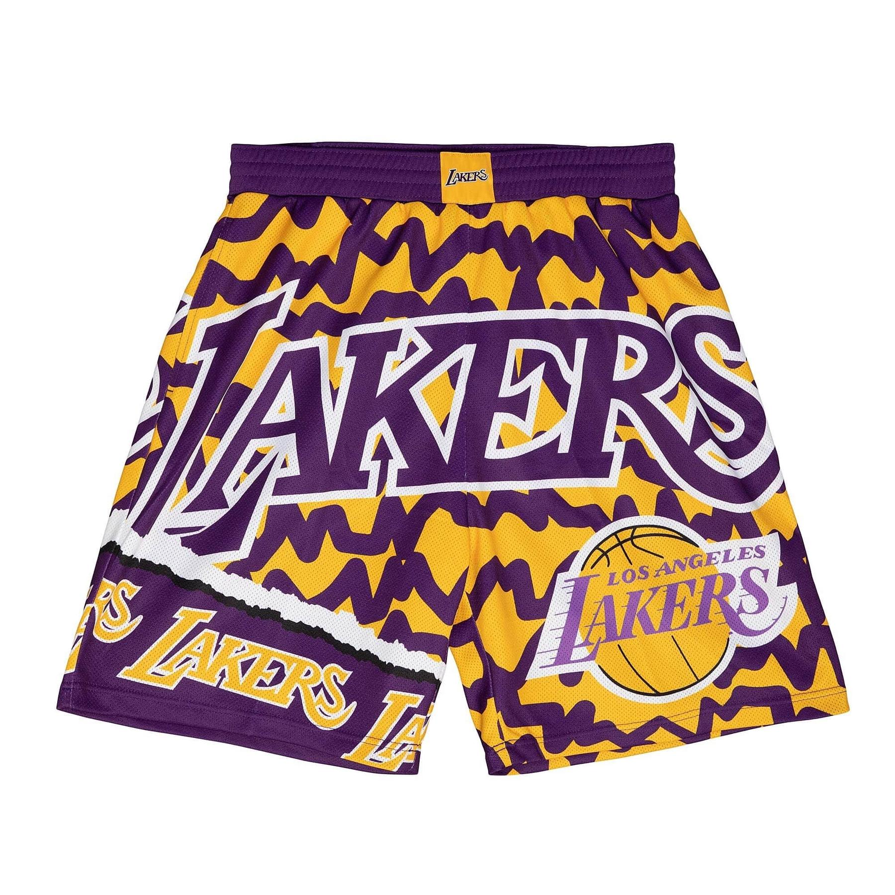 0195563571477 - Shorts Los Angeles Lakers NBA Jumbotron 20 Sublimated