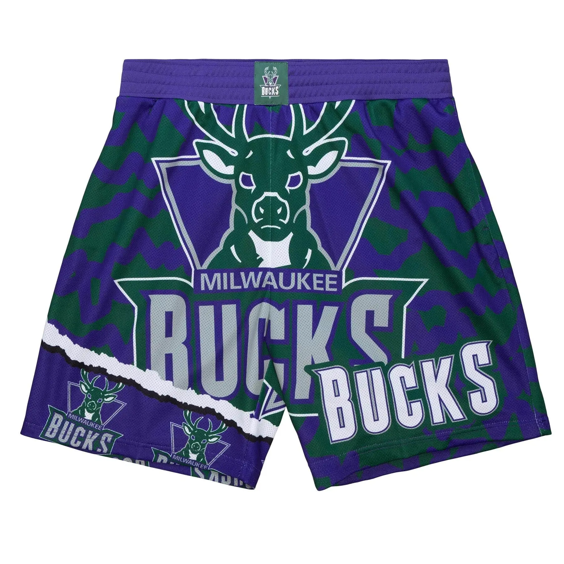 0195563785119 - Shorts Milwaukee Bucks NBA Jumbotron 20 Sublimated