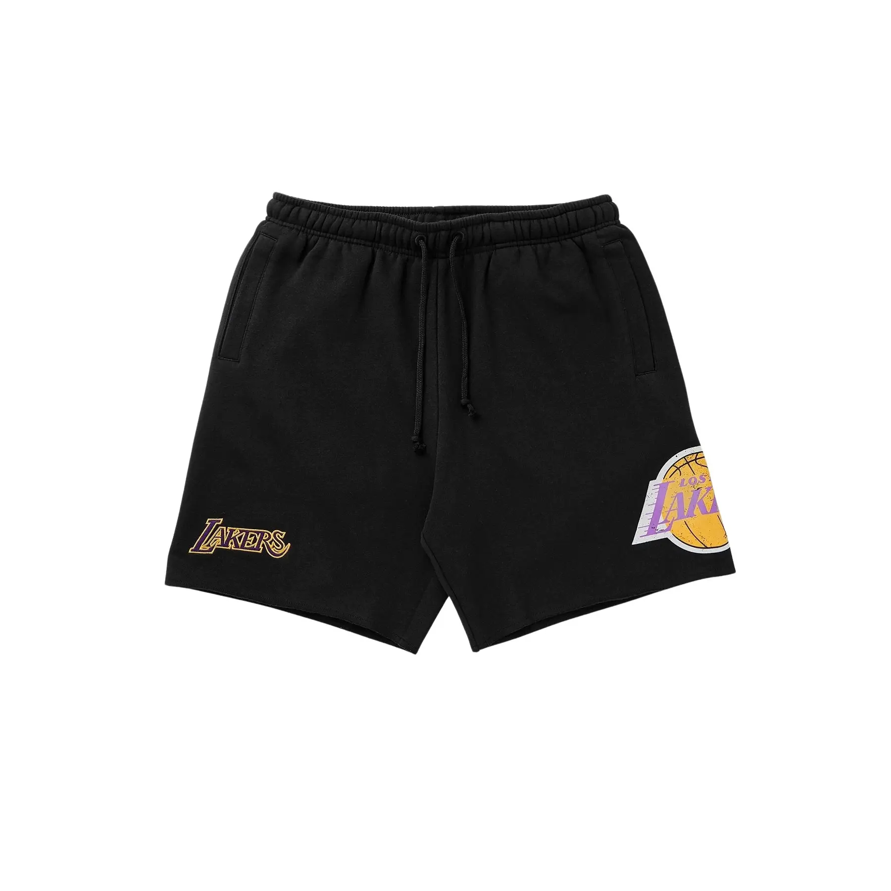 0197507491902 - Fleece-Shorts mit Vintage-Logo Los Angeles Lakers Postgame