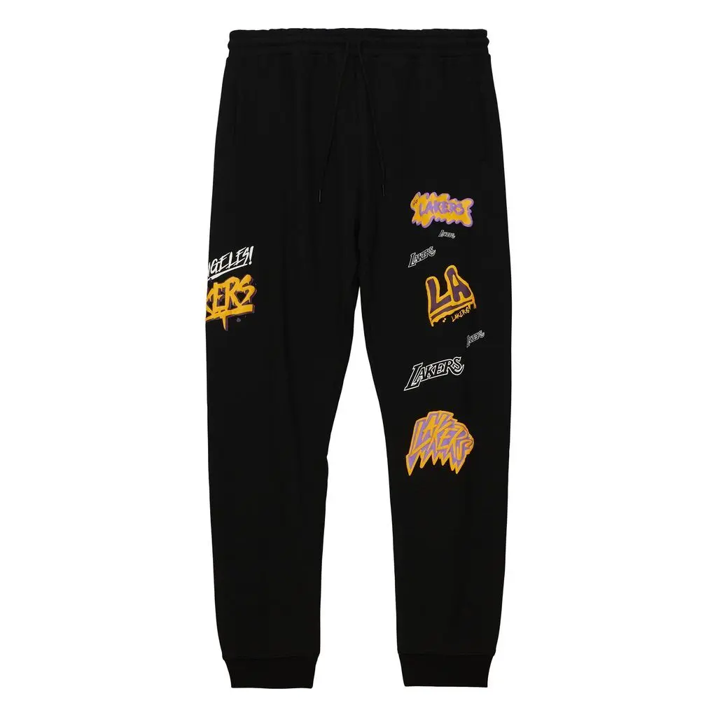 0196294500491 - Pantalon de jogging autocollant slap Los Angeles Lakers