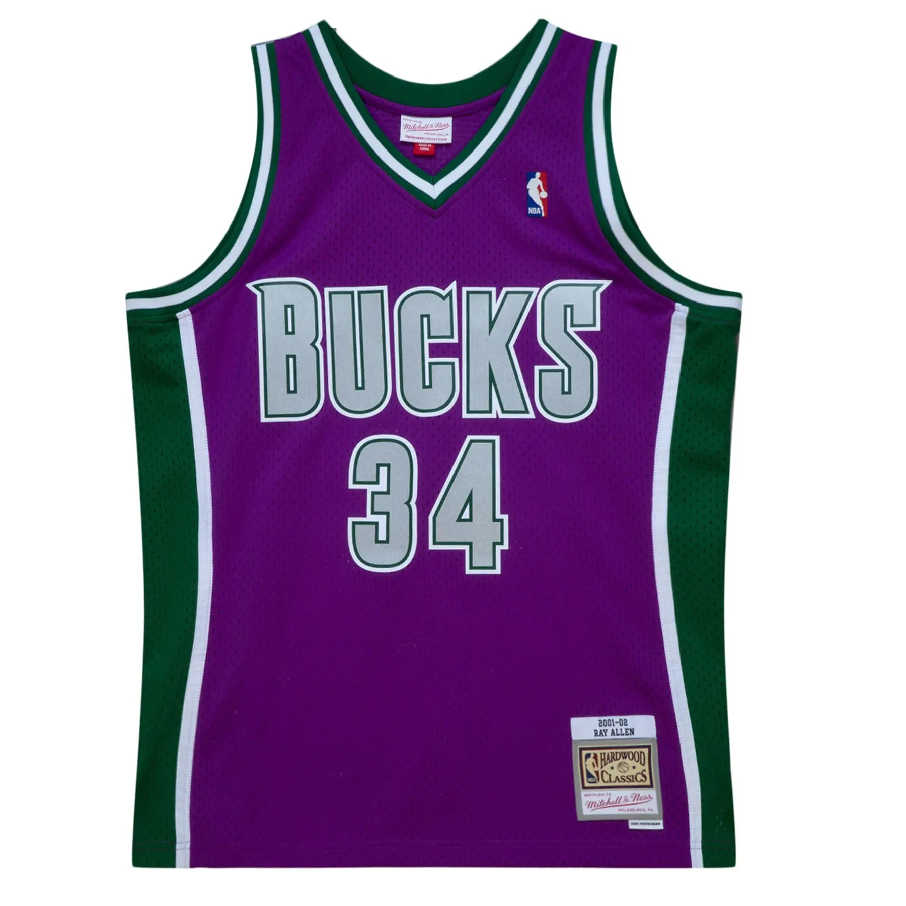 0195563254110 - NBA-Trikot Milwaukee Bucks Ray Allen 2001 02