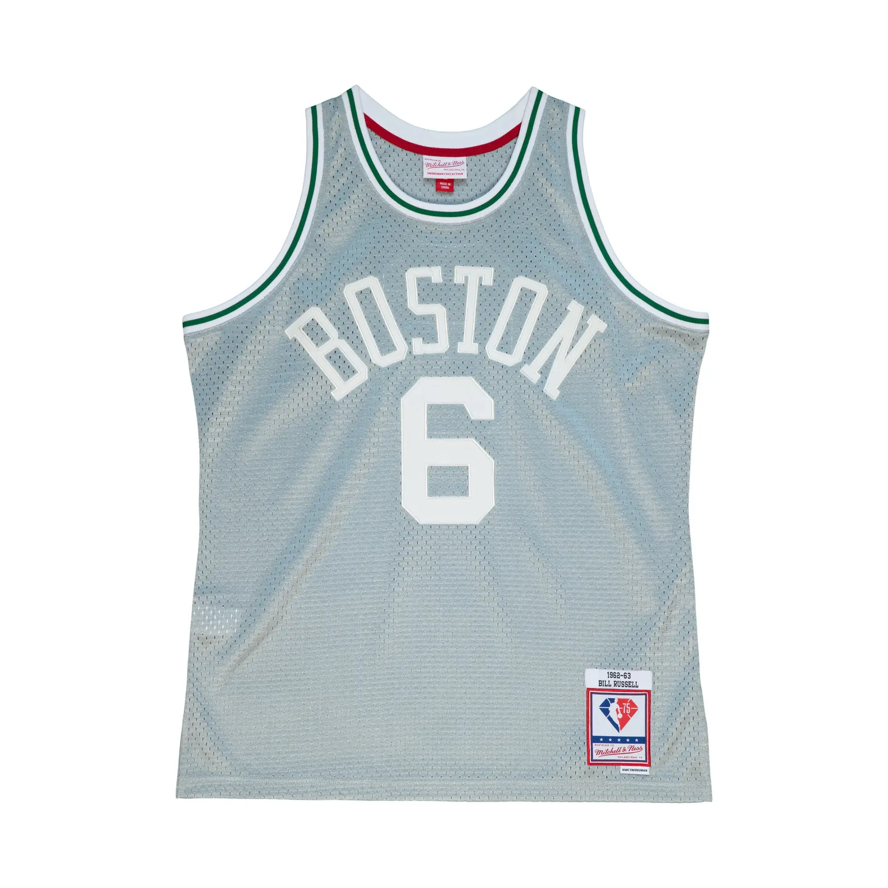 0195563961667 - Maillot NBA Boston Celtics Bill Russell 75th NBA 1962