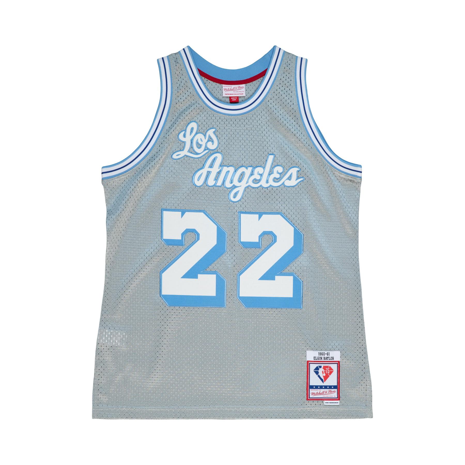 0195563961759 - Maillot NBA Los Angeles Lakers Elgin Baylor 75th NBA 1960
