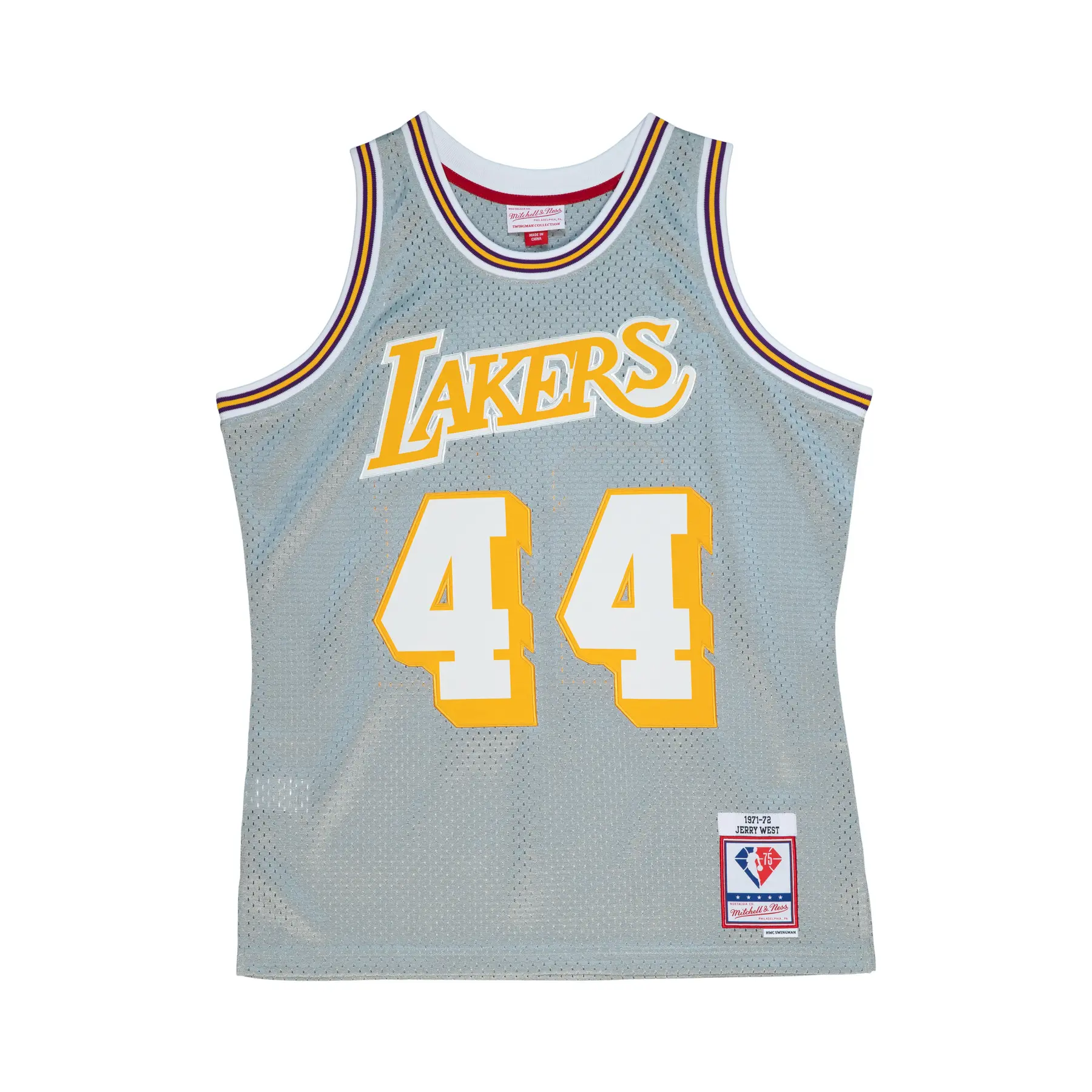 0195563961858 - Maillot NBA Los Angeles Lakers Jerry West 75th NBA 1971