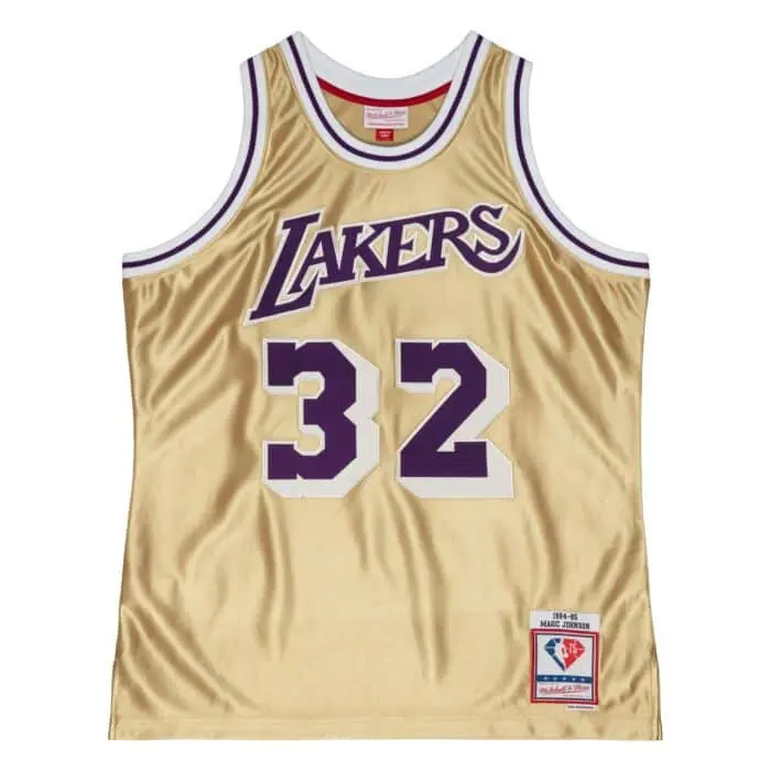 0196294018156 - Maillot NBA Los Angeles Lakers Magic Johnson