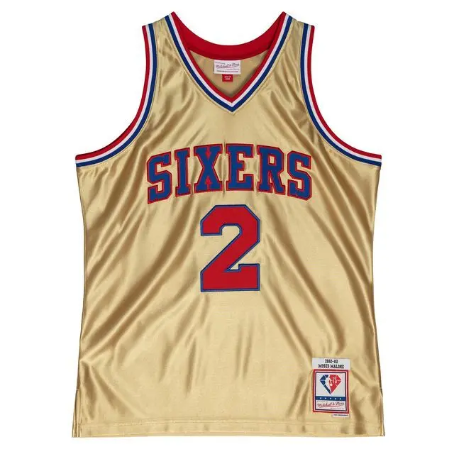 0196294018378 - NBA-Trikot Philadelphia 76ers Moses Malone Swingman 75TH 1982 83 0196294018378 - NBA-Trikot Philadelphia 76ers Moses Malone Swingman 75TH 1982 83