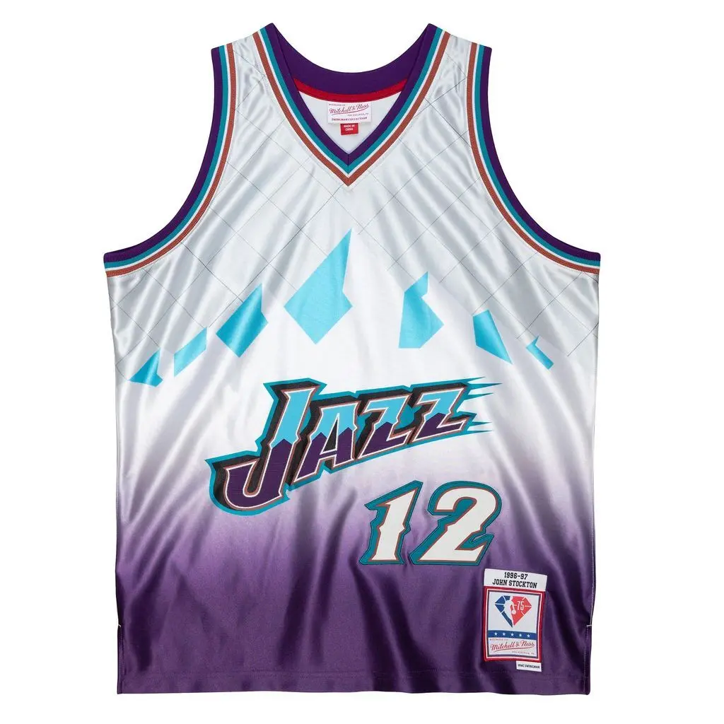 0196294250228 - NBA-Trikot Utah Jazz John Stockton