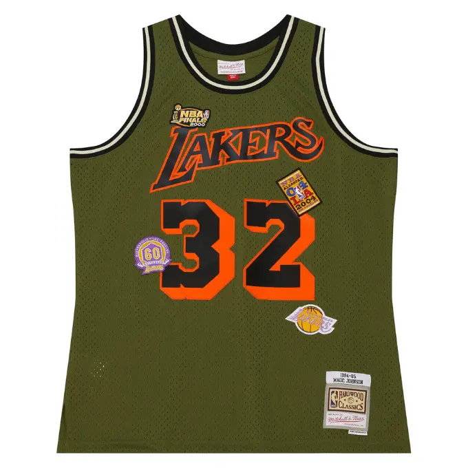 0196294671436 - Maillot NBA Los Angeles Lakers Magic Johnson Flight Swingman 1984