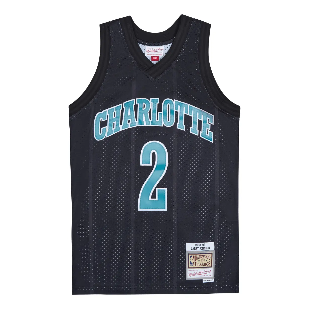 0195563039762 - NBA-Trikot Charlotte Hornets Larry Johnson 1992 93
