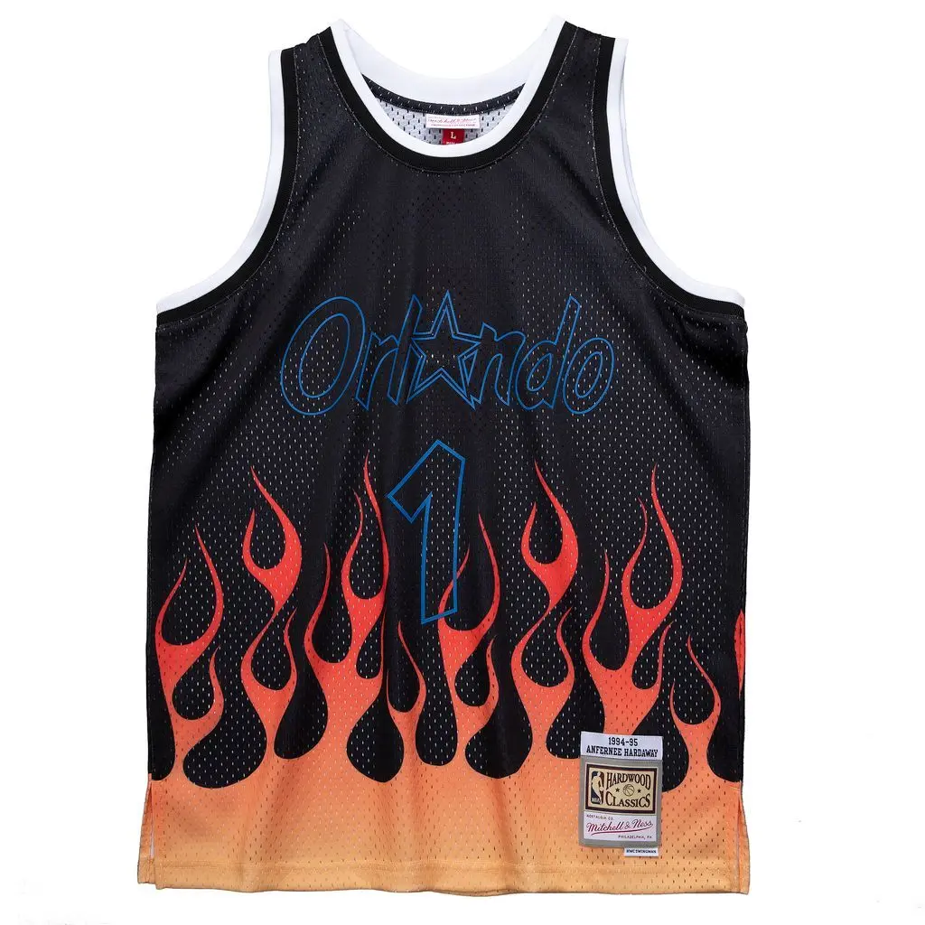 0194582697267 - NBA-Trikot Orlando Magic Penny Hardaway Swingman Flames 1994 95