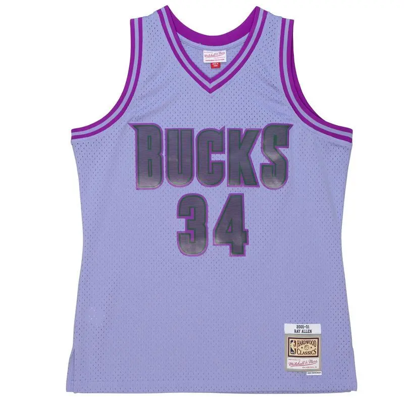 0196294445457 - NBA-Trikot Milwaukee Bucks Ray Allen 2000 01