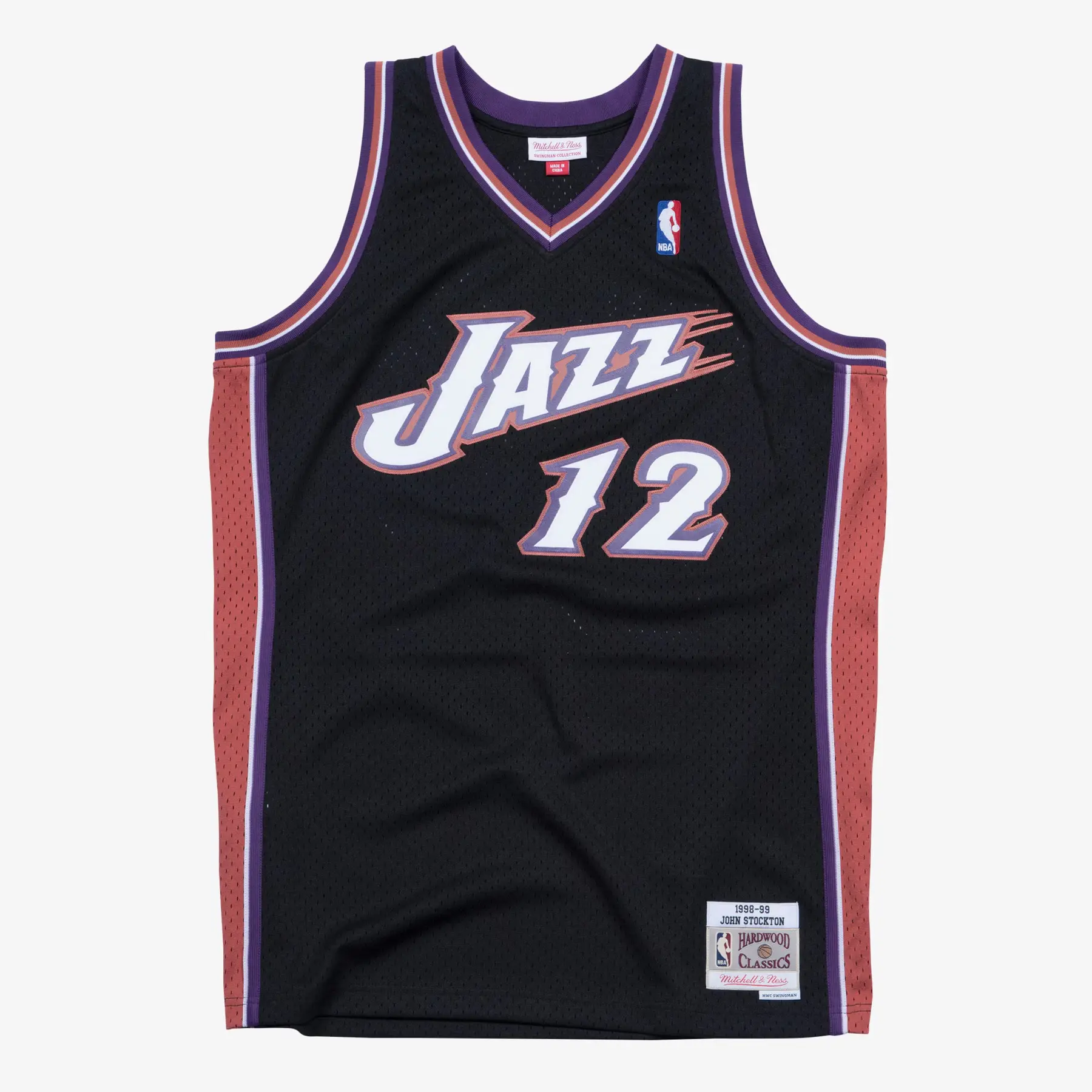 0697589215781 - NBA-Trikot Utah Jazz Swingman John Stockton 1988 99