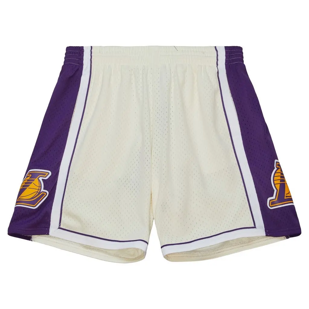 0196294534168 - Shorts Los Angeles Lakers Cream Swingman 2009 10