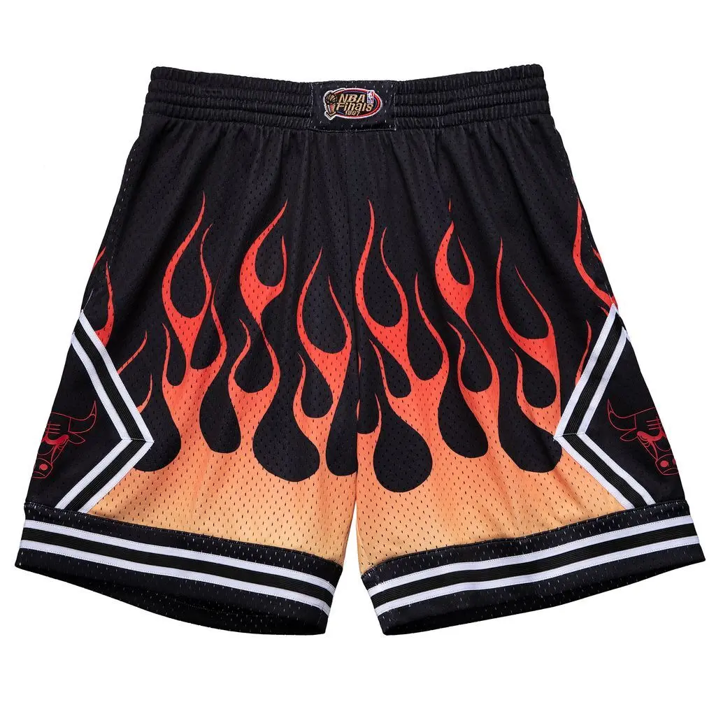 0194582854721 - Shorts Chicago Bulls NBA Flames Swingman 97