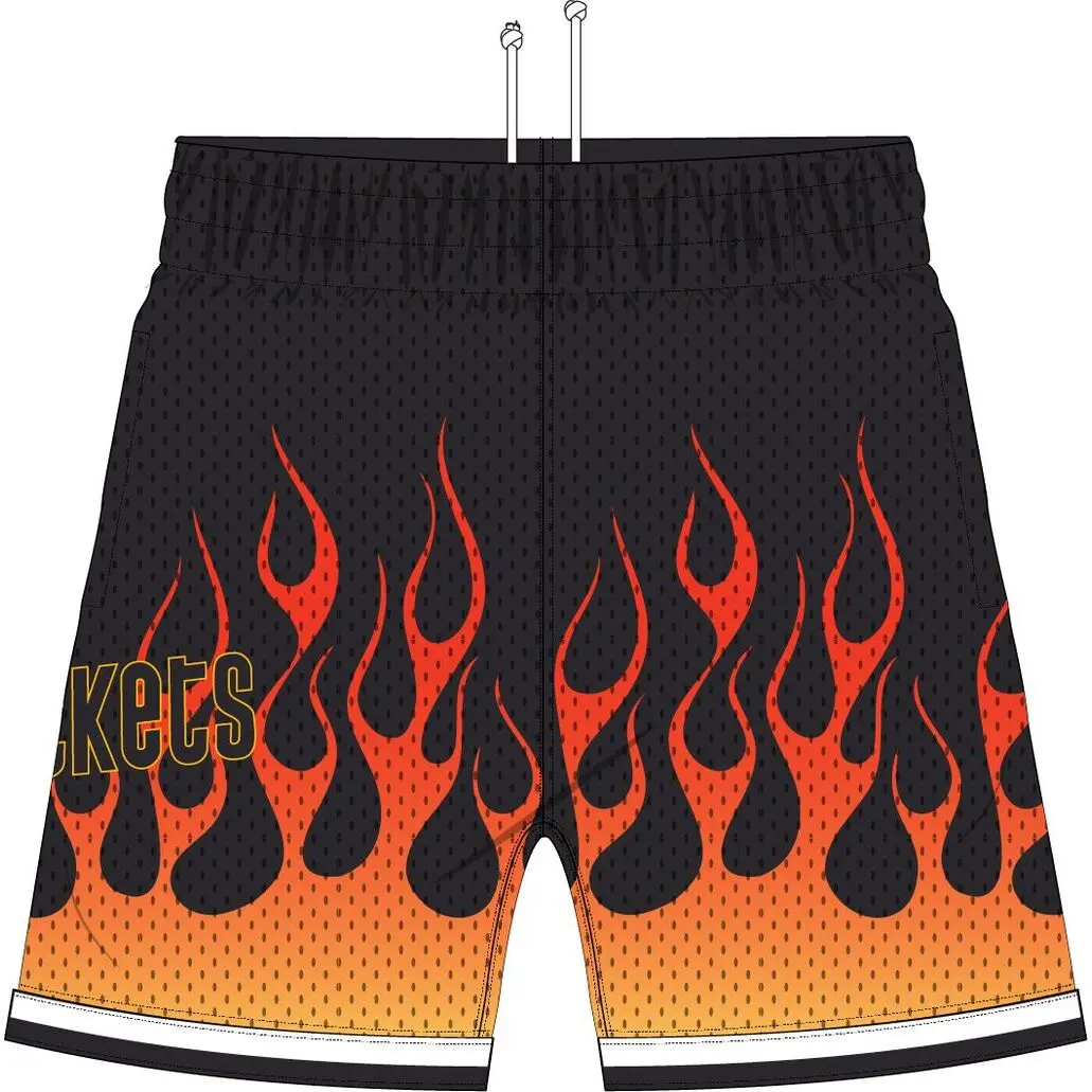 0194582659708 - Shorts Houston Rockets NBA Flames Swingman Rockets 93