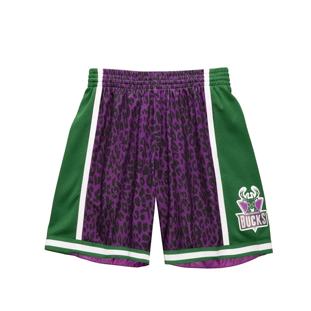 0194582870967 - Shorts Milwaukee Bucks NBA Wild Life Swingman 2000 01