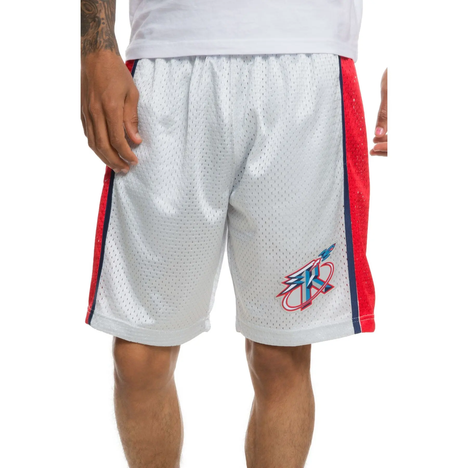 0191686998658 - Shorts Houston Rockets Platinum Swingman