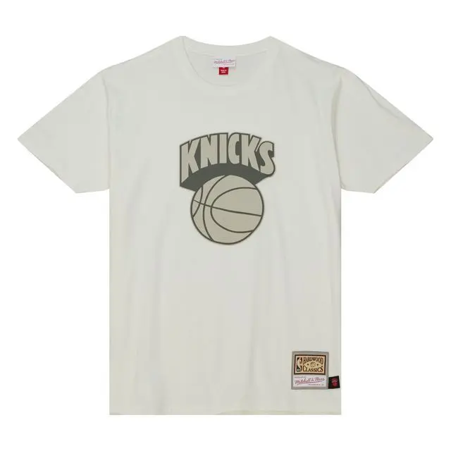 0195563857922 - T-Shirt New York Knicks NBA Cream 0195563857922 - T-Shirt New York Knicks NBA Cream