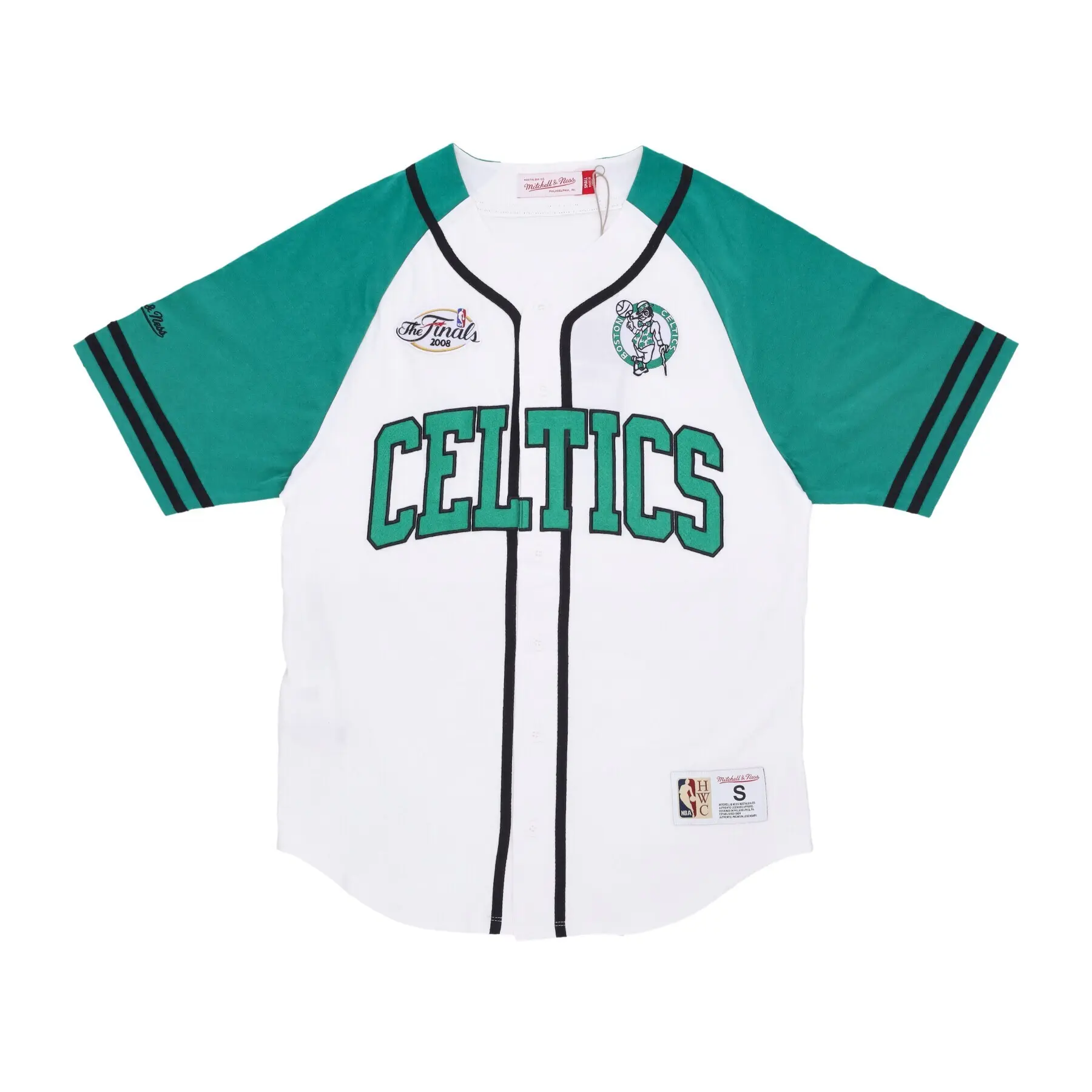 0196294927687 - Trikot mit Knopfleiste vorne für Trainingstag Boston Celtics