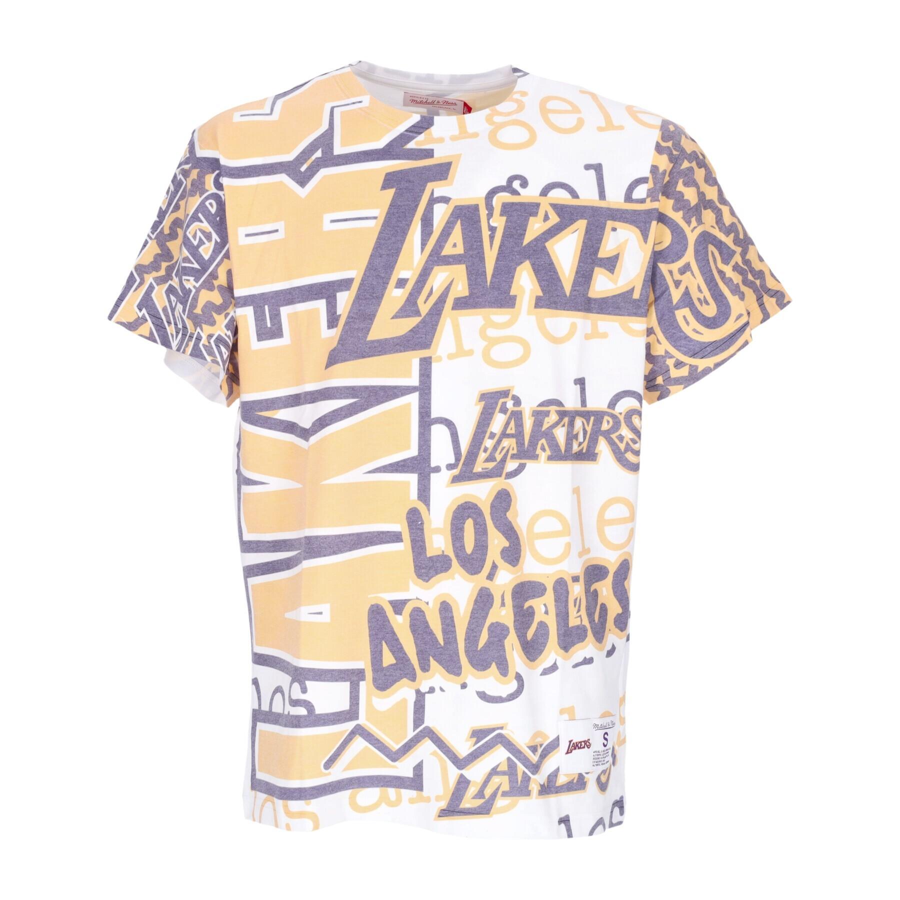 0195563455616 - T-Shirt Los Angeles Lakers Jumbotron 20 Sublimated
