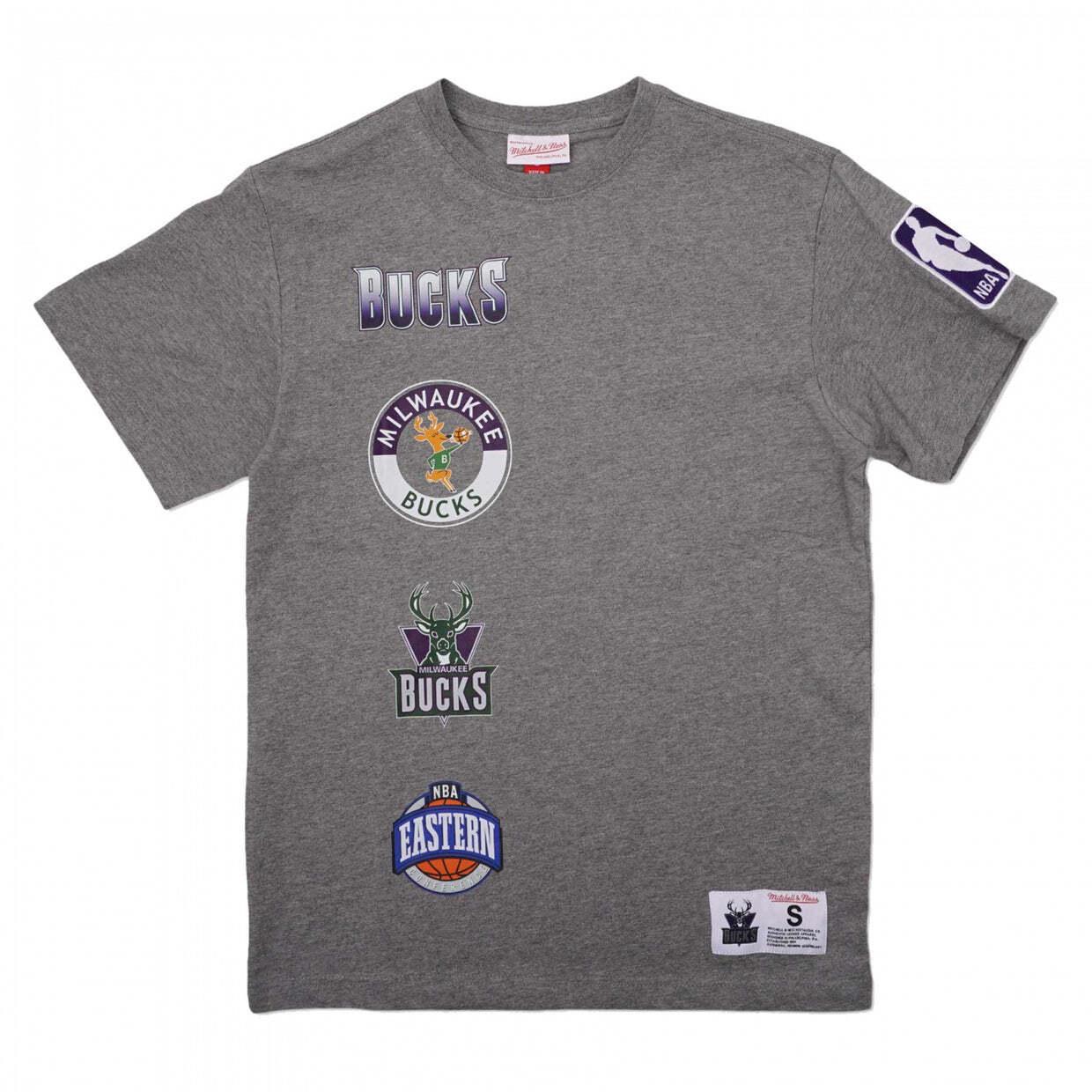 0196294764961 - T-Shirt Milwaukee Bucks NBA M&N City