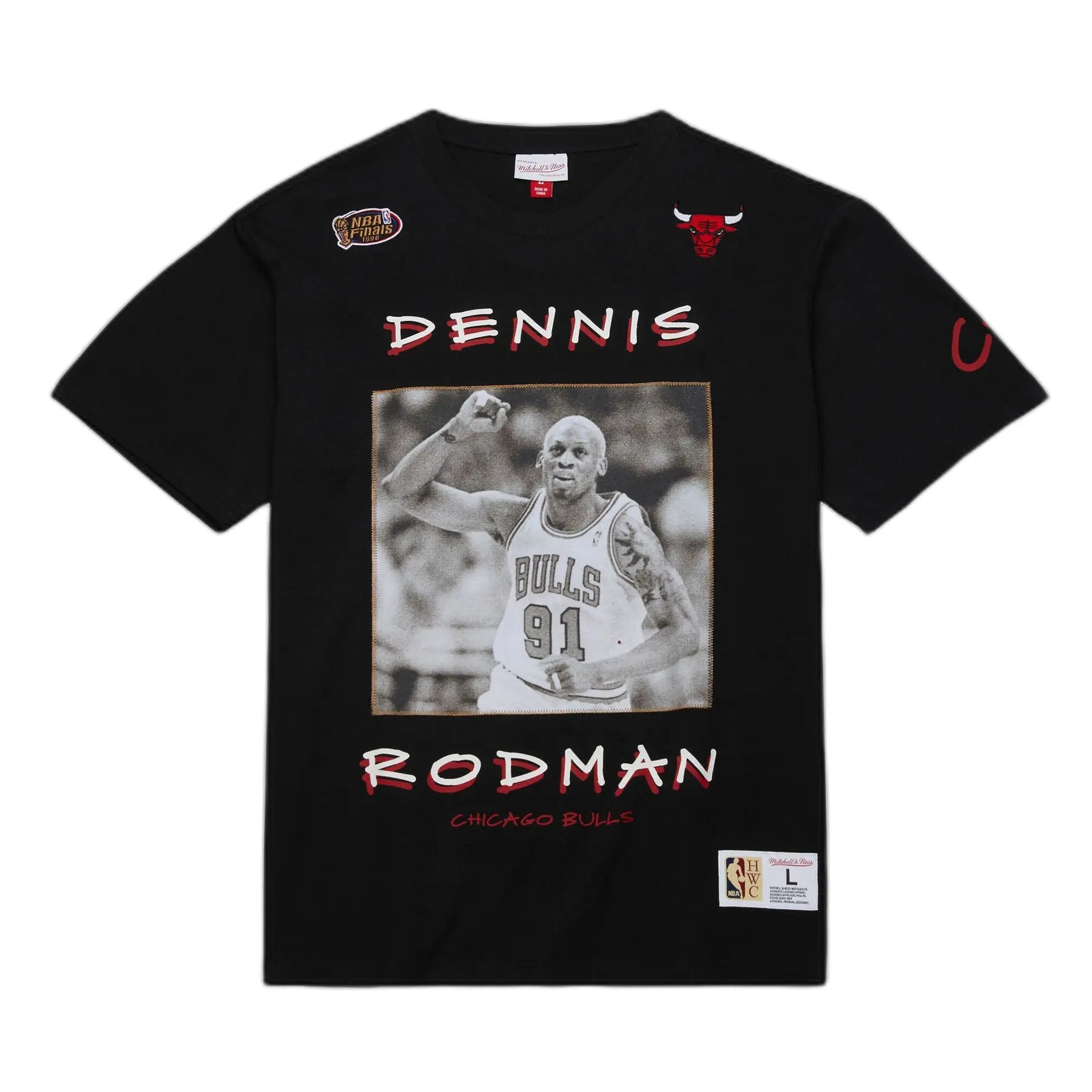 0197507069224 - T-Shirt Premium Vintage Chicago Bulls Dennis Rodman