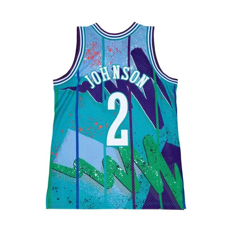 0196294004579 - NBA-Trikot Charlotte Hornets Larry Johnson