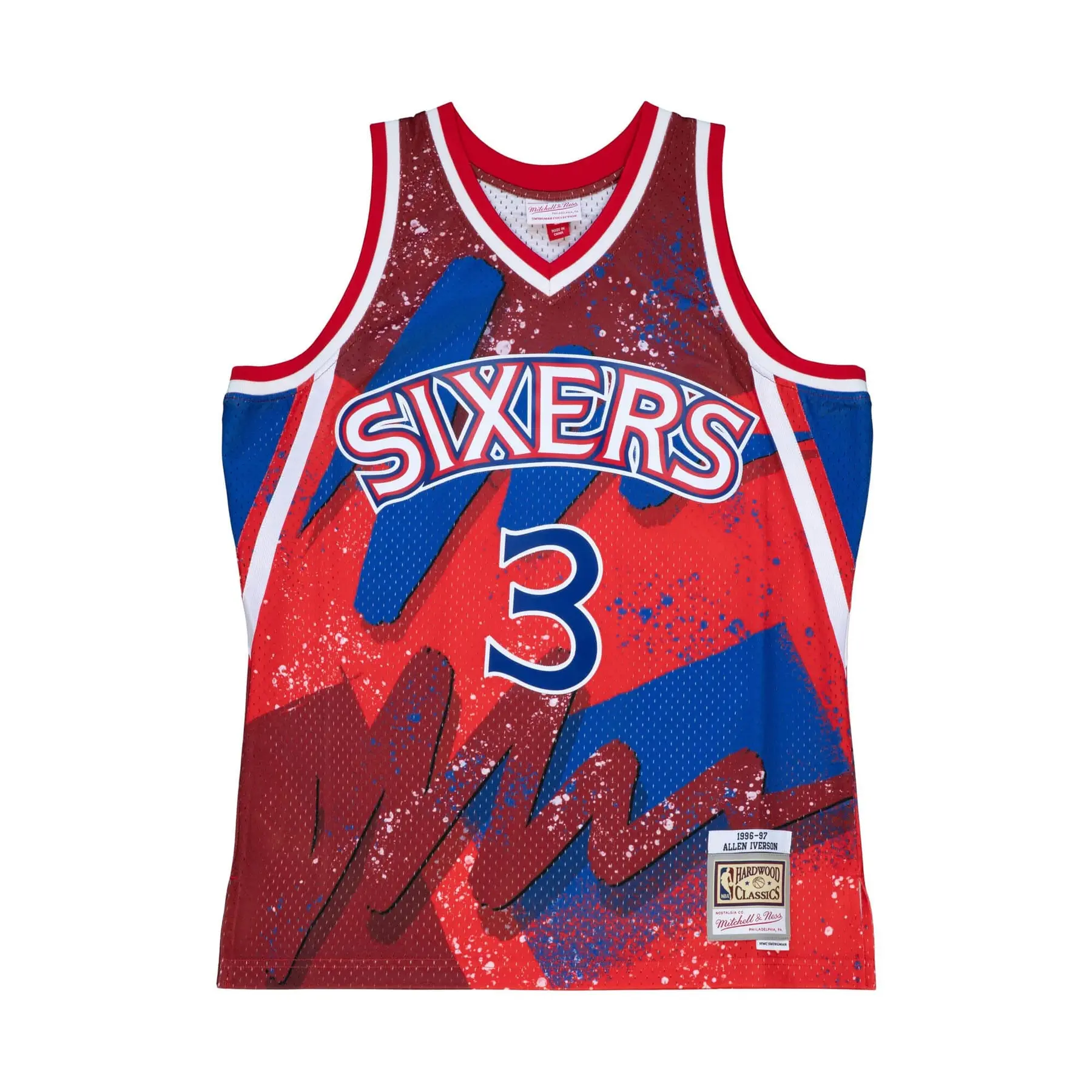 0195563917374 - Maillot NBA Philadelphia 76ers Hyper Hoops Allen Iverson 1996 97