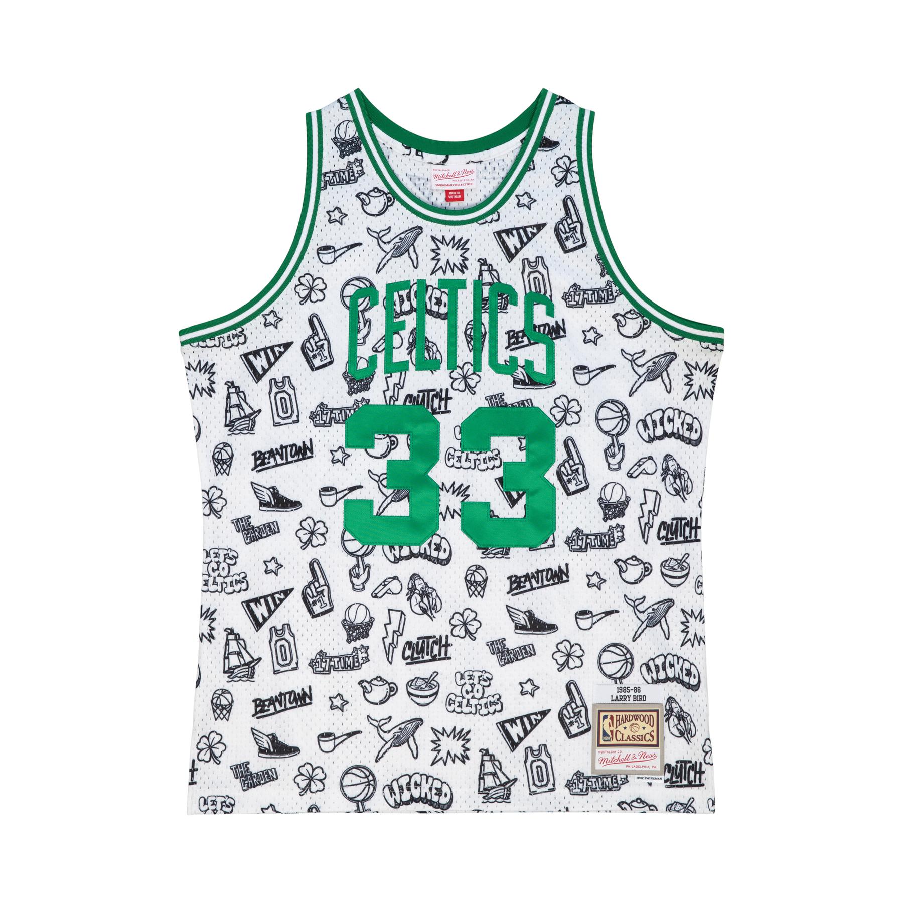 0195563552124 - Trikot Boston Celtics NBA Doodle Swingman 1985 Larry Bird