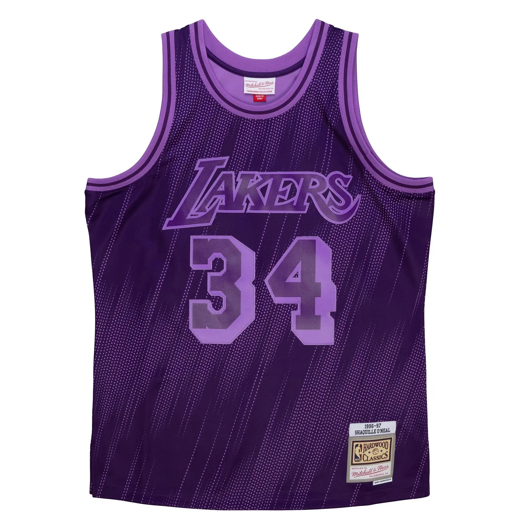 0195563883396 - Maillot NBA Los Angeles Lakers Shaquille O’Neal Monochrome Swingman