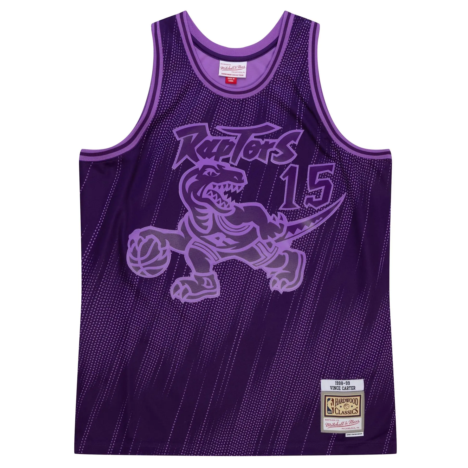 0195563556184 - Maillot NBA Toronto Raptors Vince Carter Monochrome Swingman