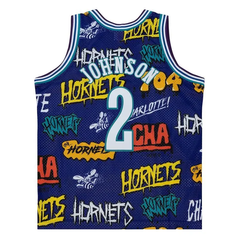 0196294501948 - NBA-Trikot Charlotte Hornets Larry Johnson
