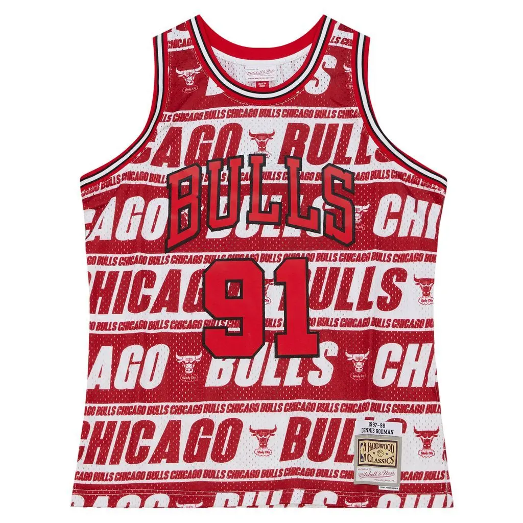 0195563754269 - NBA-Trikot Chicago Bulls Teamwrap Swingman Jersey Bulls 1997 Dennis Rodman