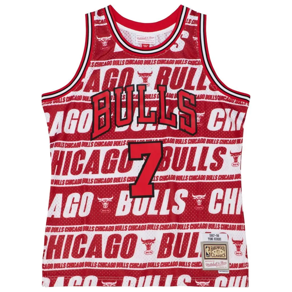 0196294502426 - NBA-Trikot Chicago Bulls Teamwrap Swingman Jersey Bulls 1997 Toni Kukoc