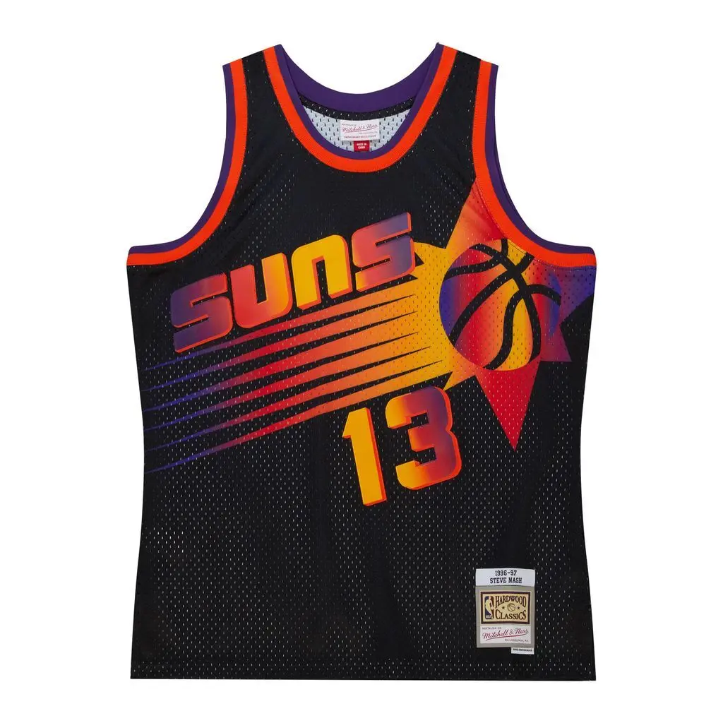 0196945589417 - NBA-Trikot Phoenix Suns Steve Nash Big Face 70 Swingman 1996 97