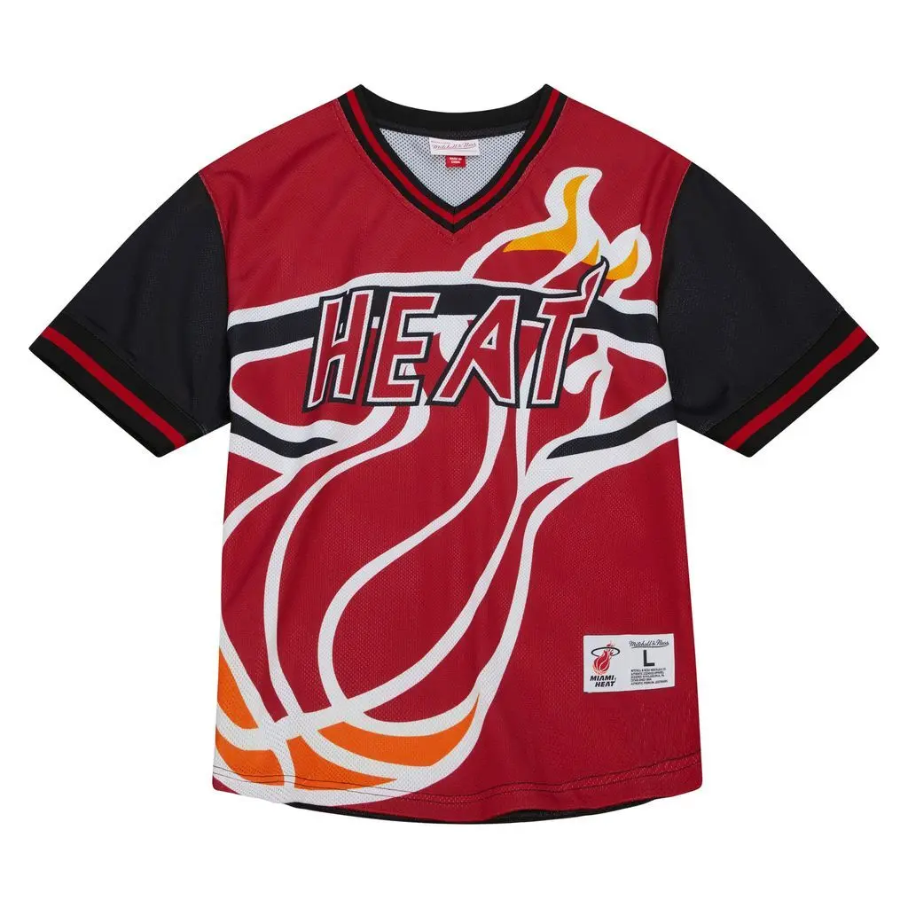 0196945120603 - V-förmiges Trikot aus Maschenware Miami Heat Jumbotron 30