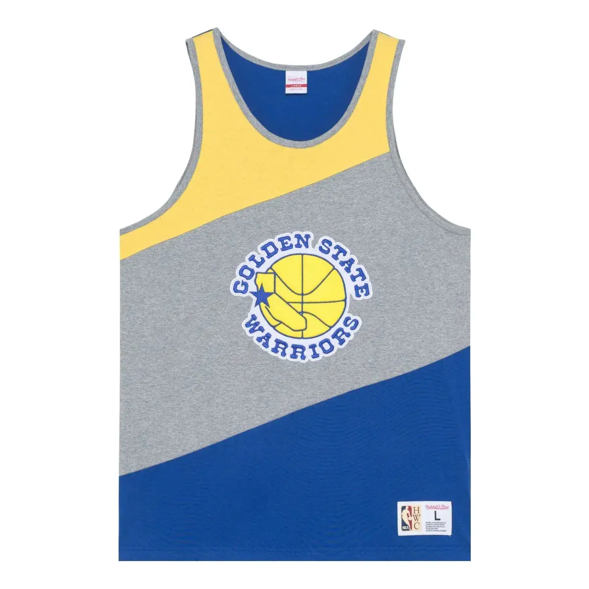 0196945122058 - Tanktop Golden State Warriors Color Blocked