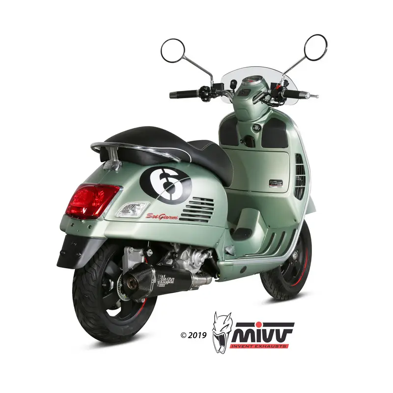 Pièces détachées Auspuffanlage komplette Linie Mivv Delta Race Vespa