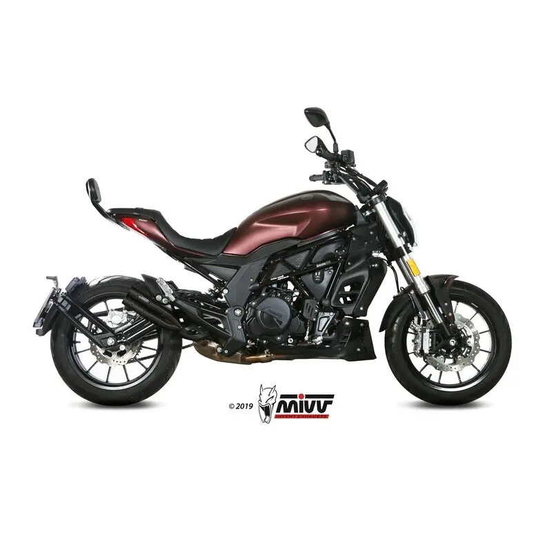 Silencieux moto Mivv Benelli 502C Double Gun Full