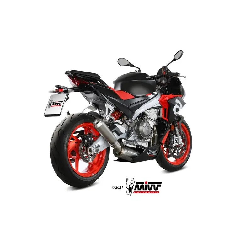 Pièces détachées Auspuffanlage komplette Linie Mivv X-M1 Aprilia Tuono 660