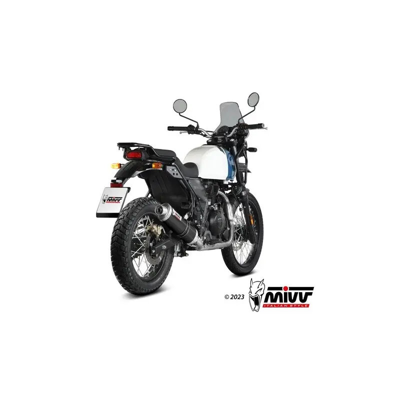 Silencer Motorrad oval Edelstahl Mivv Royal Enfield