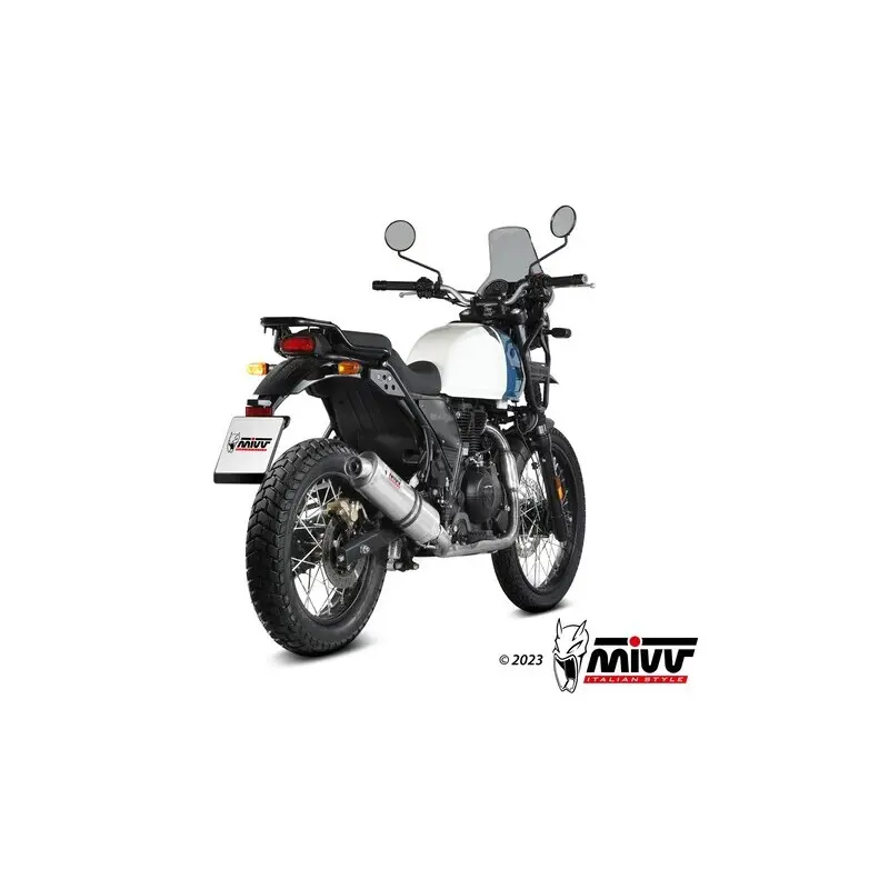 Silencieux Motorrad Oval Inox Mivv Royal Enfield