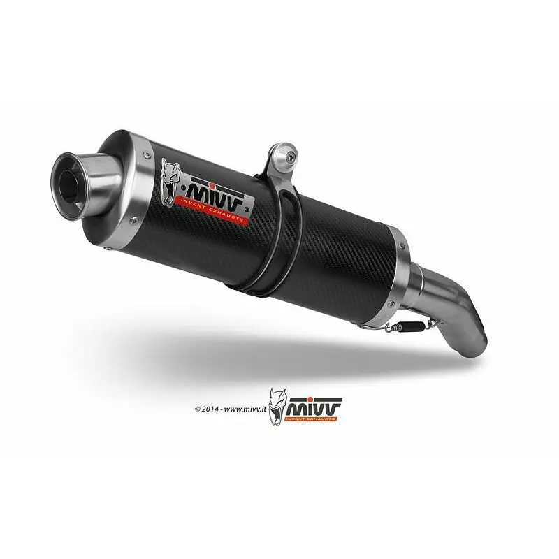 Motorrad Auspuff Schalldämpfer Mivv Oval Classic Suzuki DL1000 V-Strom