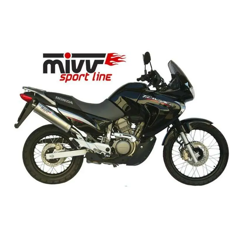 Motorrad Auspuff Schalldämpfer Mivv Oval Classic Honda XL650V Transalp