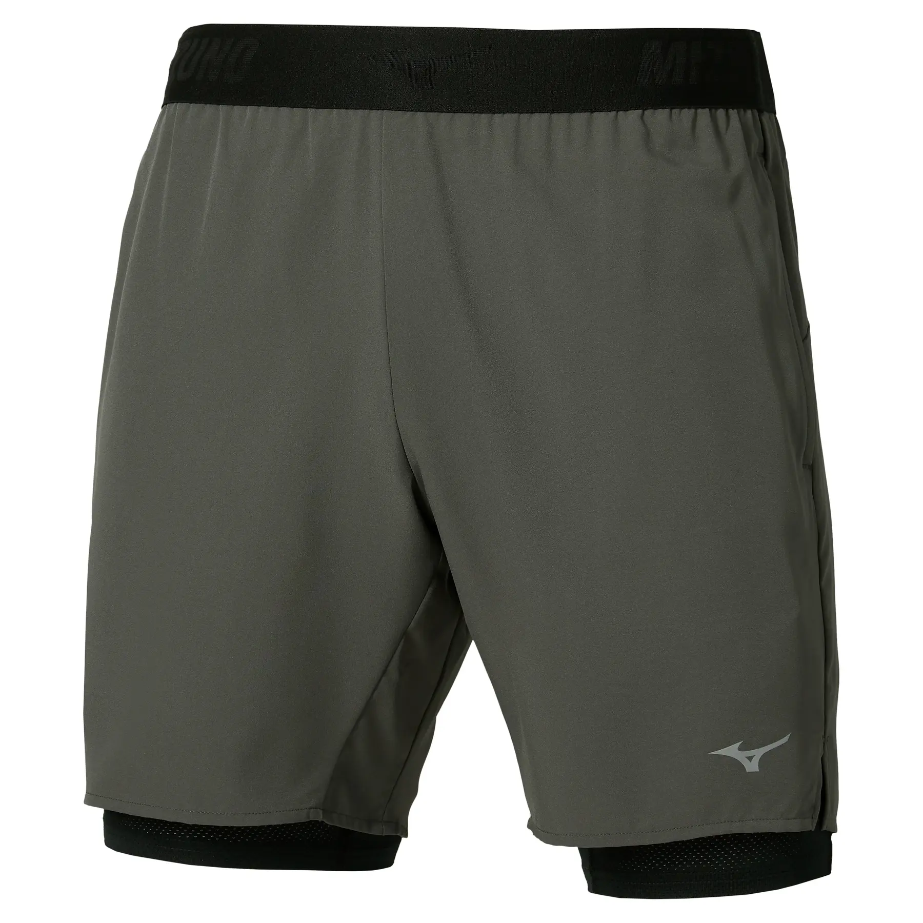 2 in 1 shorts Mizuno Core 7"
